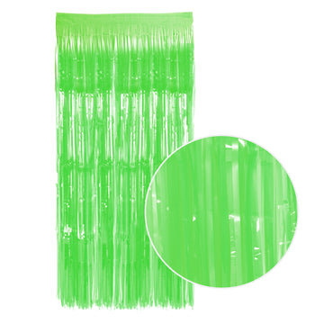 Neon Tinsel Curtain (Green)