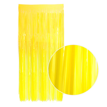 Neon Tinsel Curtain (Yellow)