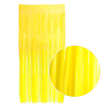 Neon Tinsel Curtain (Yellow)