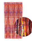 Light Rose Gold Iridescent Tinsel Curtain