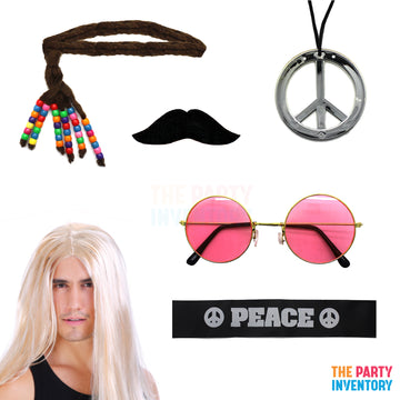 1960s Hippie Man Costume Kit (Deluxe) Blonde