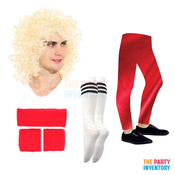 1980s Workout Man Costume Kit (Deluxe) Red