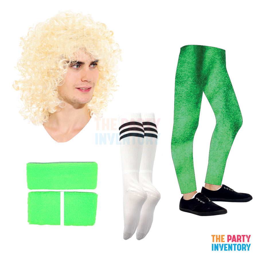 1980s Workout Man Costume Kit (Deluxe) Green