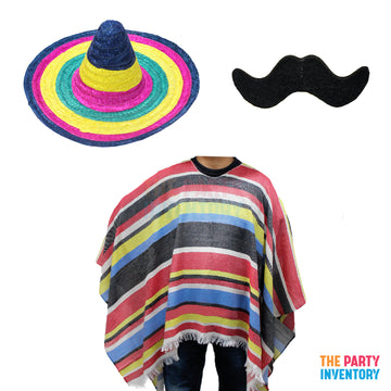 Mexican Costume Kit (3 Piece Set)