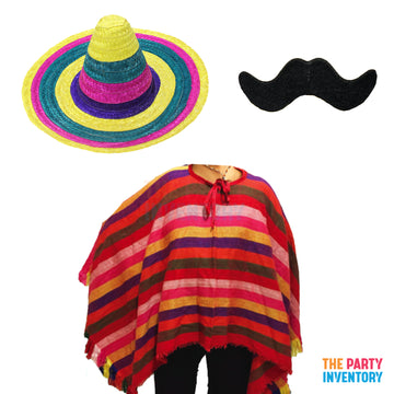 Mexican Costume Kit (3 Piece Set)