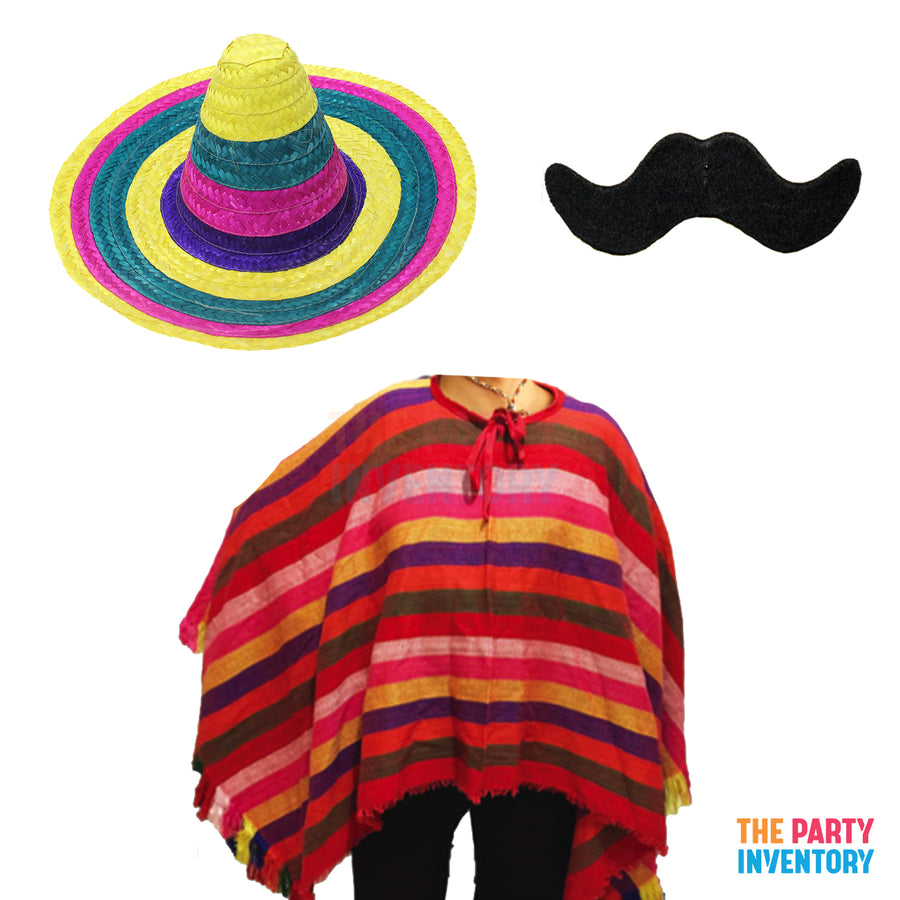 Mexican Costume Kit (3 Piece Set)