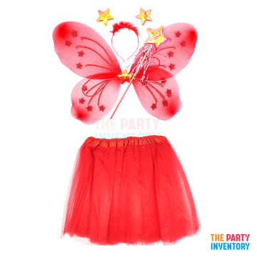 Butterfly Costume Kit (Deluxe) Red
