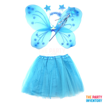 Butterfly Costume Kit (Deluxe) Blue