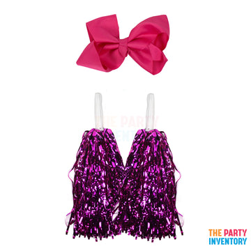Cheerleader Costume Kit (3 Piece Set) Pink