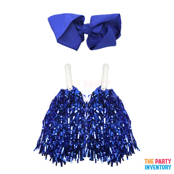Cheerleader Costume Kit (3 Piece Set) Blue
