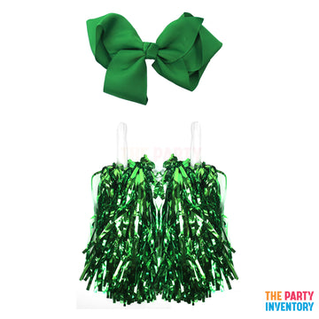 Cheerleader Costume Kit (3 Piece Set) Green