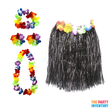 Hawaiian Costume Kit (Deluxe) Black