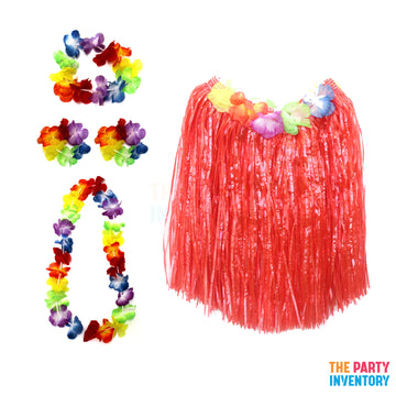 Hawaiian Costume Kit (Deluxe) Red