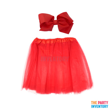 Girls Wiggle Costume Kit (2 Piece Set) Red