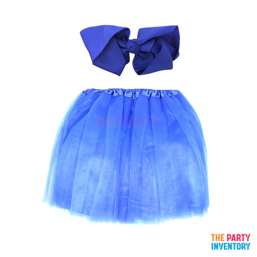 Girls Wiggle Costume Kit (2 Piece Set) Blue