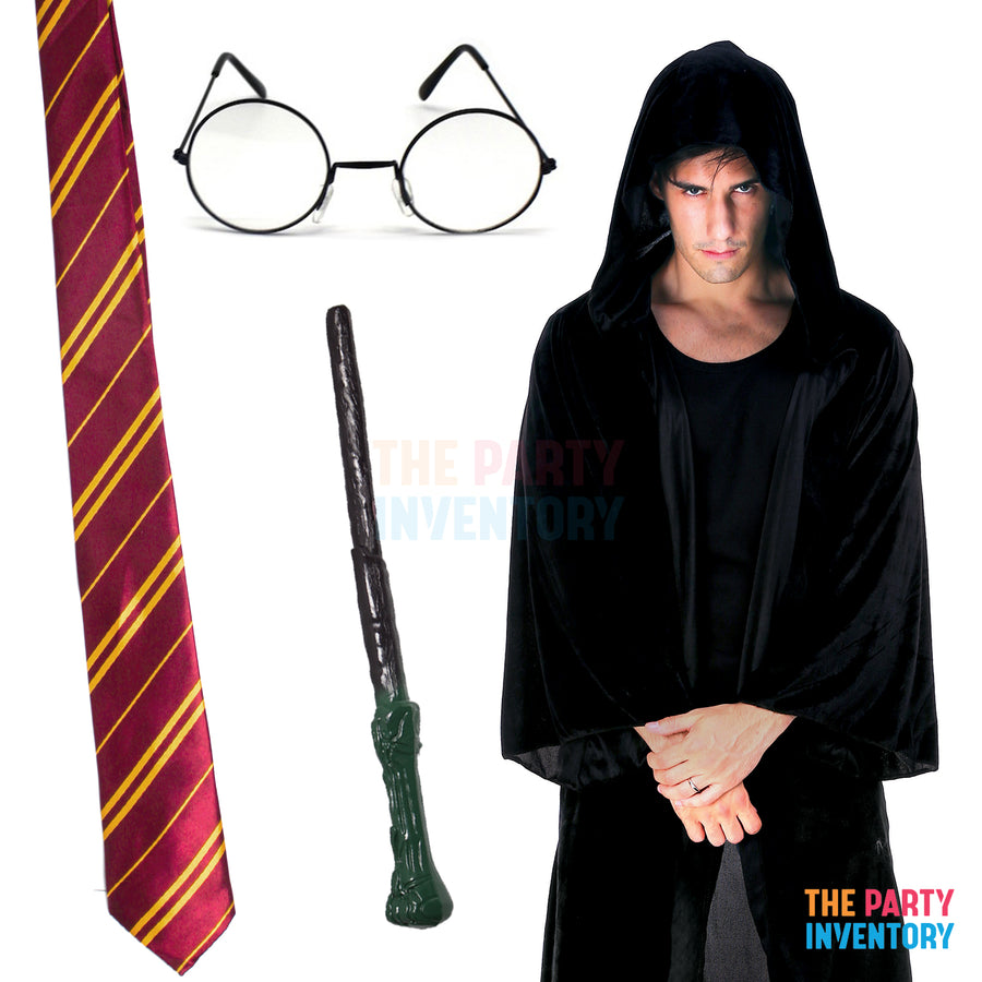 Adult Wizard Costume Kit (Red)