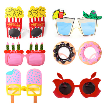 Food Party Glasses Photo Prop Kit