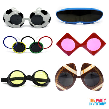Sports Party Glasses Photo Prop Kit