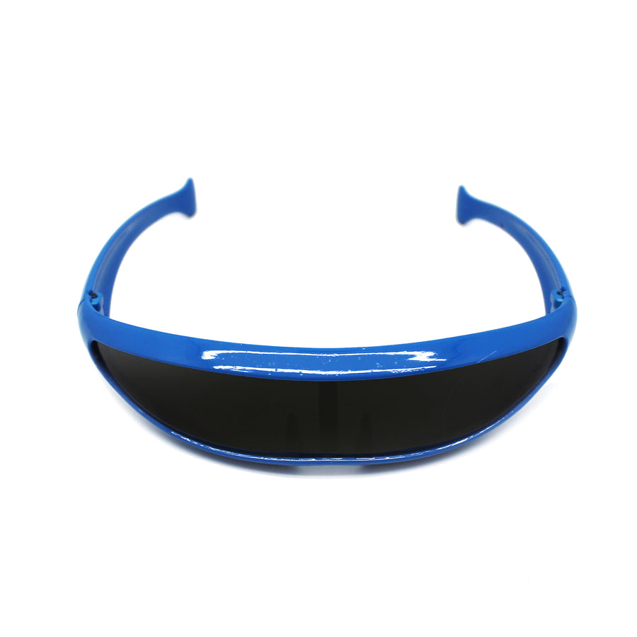 Blue Futuristic Cyclops Glasses