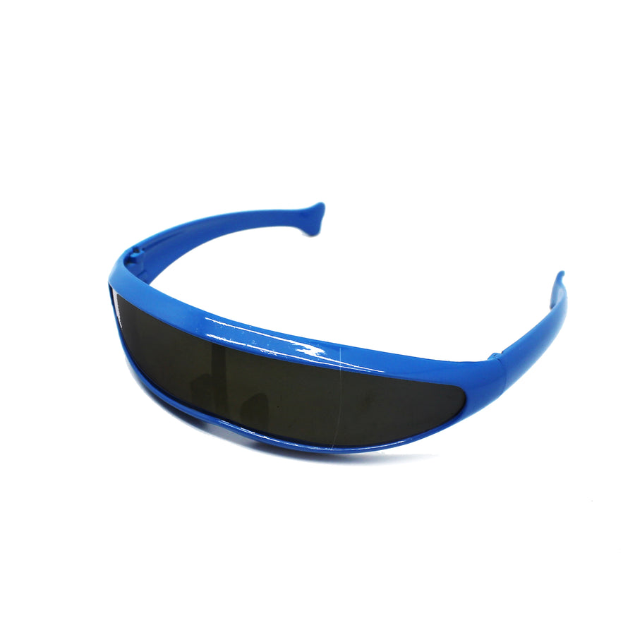 Blue Futuristic Cyclops Glasses