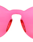 Perspex Wayfarer Party Glasses (Hot Pink)