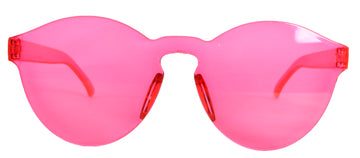 Perspex Wayfarer Party Glasses (Hot Pink)