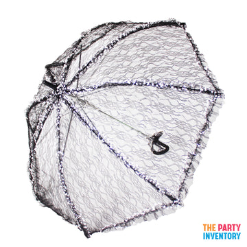 Black Dainty Lace Umbrella