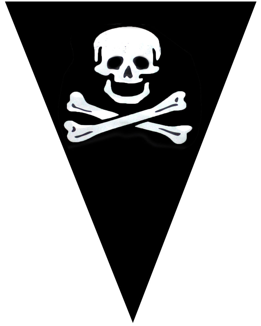 Pirate Skull Cross Bones Bunting Flags