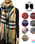 Soft Plaid Winter Scarf