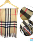 Soft Plaid Winter Scarf