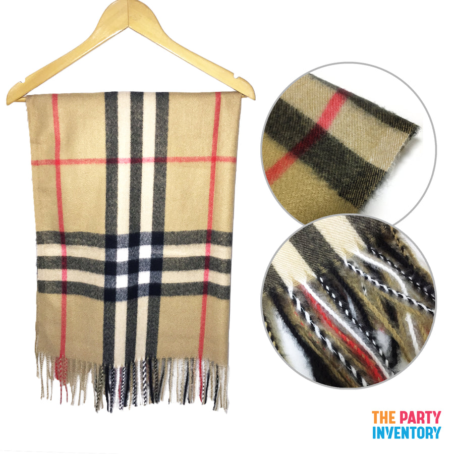 Soft Plaid Winter Scarf