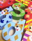 Wooden Alphabet Blocks in Tray