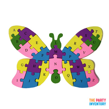 Wooden Butterfly Alphabet Number Block Puzzle