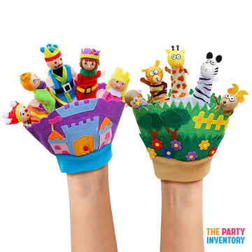 Story Time Finger Puppet Gloves (Set of 2)