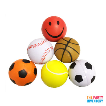 Assorted Sports Soft Balls (6pk)