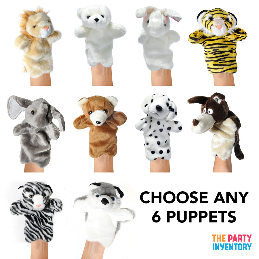 6pcs Hand Puppets - Choose Any 6