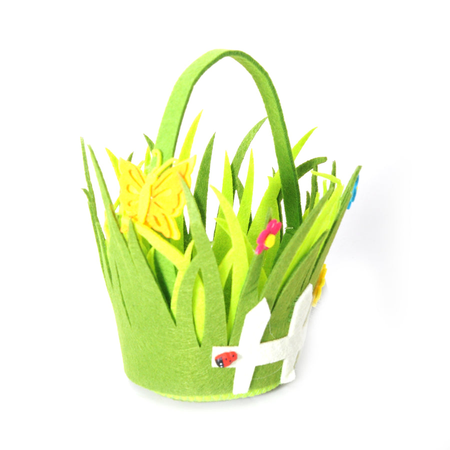 Spring Easter Egg Basket (Felt)