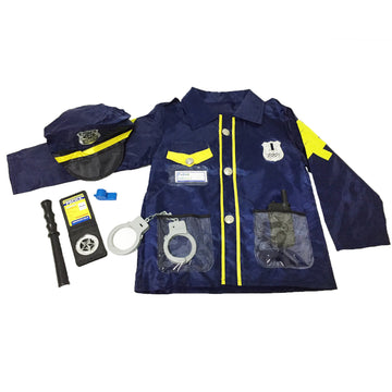 Children Police Officer Costume and Accessories Kit (4-6 Years)