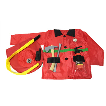 Children Fire Fighter Costume and Accessories Kit (4-6 Years)