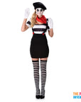 Adult Mime Girl Costume