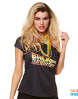 Adult Womens Back to the 80s Printed T-Shirt