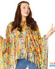 Adult Flower Power Hippie Poncho