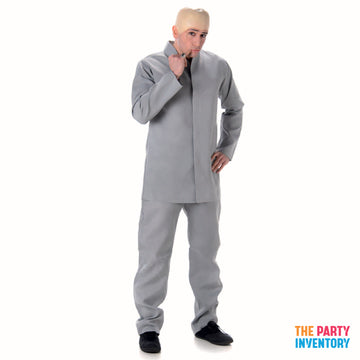 Adult 60s Grey Dr Evil Suit Costume