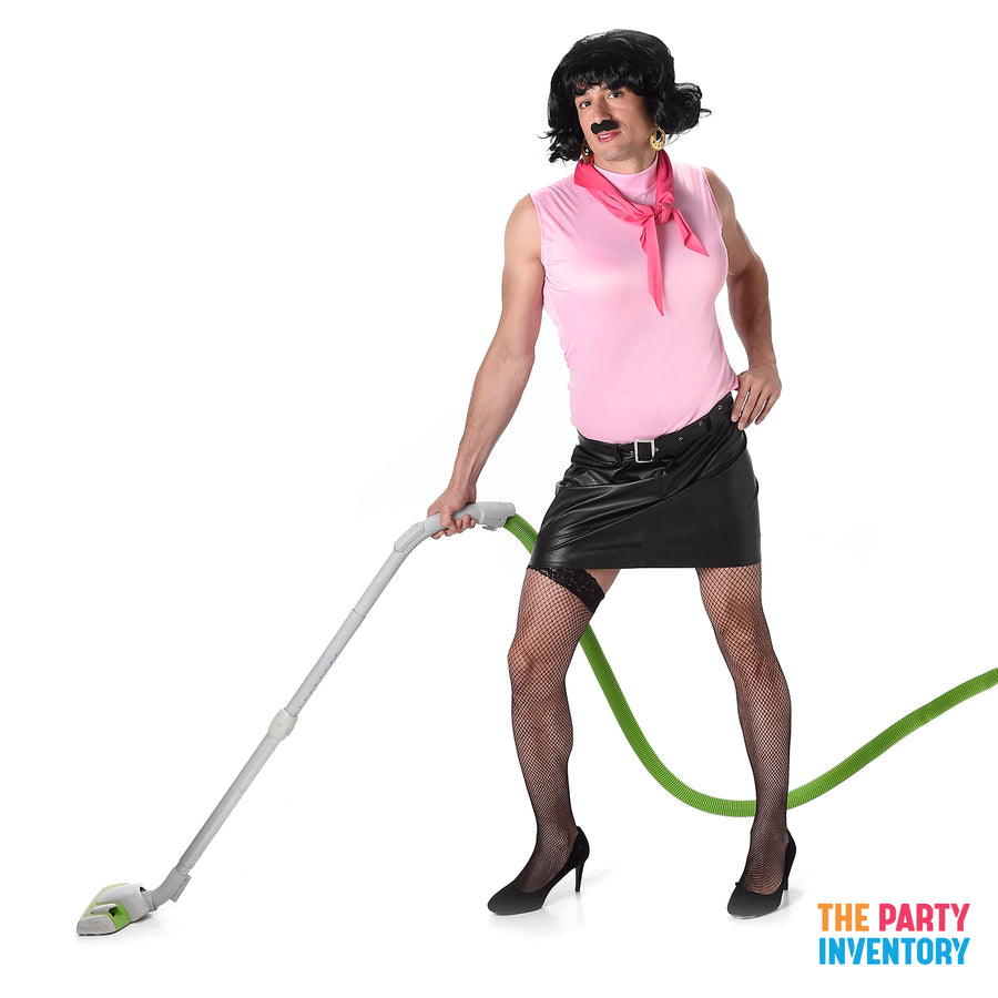 Adult Mens Rock n Roll House Wife Costume