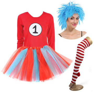 Adult Red Lady Costume Kit