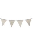 Large Glitter Bunting Flags (Silver)