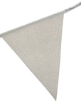 Large Glitter Bunting Flags (Silver)