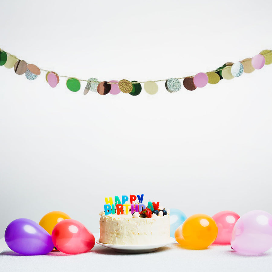 Metallic Circles Garland (Dark)