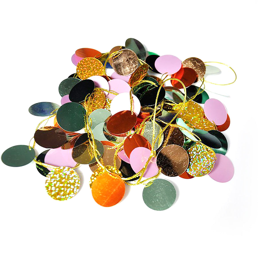 Metallic Circles Garland (Dark)