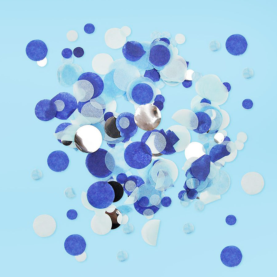 Blue Circle Confetti